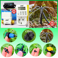 Bộ tưới cây nhỏ giọt tự động dùng điện 20 đầu tưới 8 tia FLora B5 (Phụ kiện, ống Thái Lan – Bảo hành 1 năm)