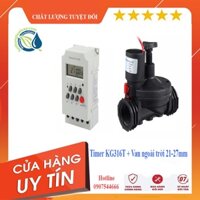 Bộ tưới cây tự động 1 Công tắc hẹn giờ KT316T-II +van phi 21-27, công tắc hẹn giờ, van nước tự động, van điện từ
