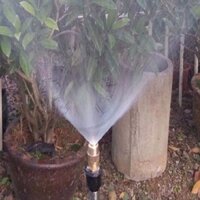 Bộ tưới cây tự động 12 đầu phun sương bằng đồng kèm van nước hẹn giờ