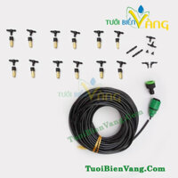 Bộ tưới đơn giản giá rẻ 12 béc phun sương đầu đồng cao cấp