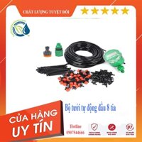 BỘ TƯỚI NHỎ GIỌT TỰ ĐỘNG CHO BAN CÔNG, SÂN VƯỜN KÈM VAN NƯỚC HẸN GIỜ