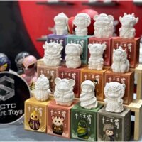 Bộ tượng 12 con giáp mini tượng thạch cao tô màu cho trẻ