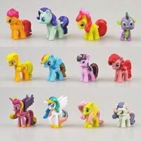 Bộ tượng bánh công chúa, đồ chơi hình cô gái vũ trụ, bộ quà tặng hoàn chỉnh My Little Pony