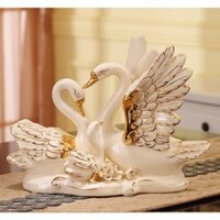 Bộ Tượng GIA ĐÌNH THIÊN NGA GỐM SỨ Giang Tây VẼ VÀNG Cao cấp,trang trí Decor