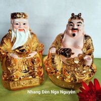 Bộ Tượng Hai Ông Thần Tài Thổ Địa Kim Sa nhiều size