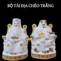 Bộ tượng hai ông Thần Tài Thổ Địa sứ tráng men trắng đặt bàn thờ-Nhiều mẫu