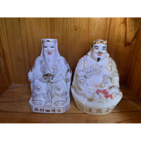 Bộ Tượng Thần Tài Thổ Địa bằng sứ cao cấp nhiều cỡ