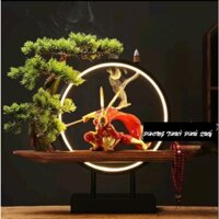 Bộ Tượng Tôn Ngộ Không 🎁FREESHIP🎁 Bộ Tượng Tề Thiên Đại Thánh có vòng tròn đèn Led