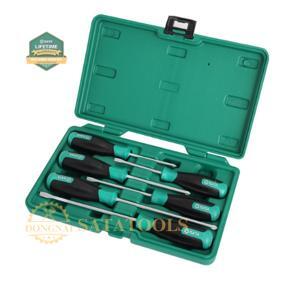 Bộ tuốt nơ vít dẹp bake loại T Sata 09309