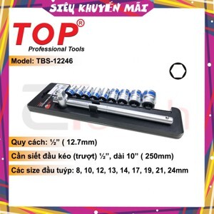 Bộ tuýp 10 chi tiết cần kéo TOP TBS12246 - 1/2"