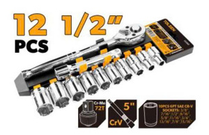 Bộ tuýp 1/2 inch công nghiệp 12 món Tolsen 15392