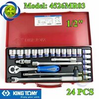 Bộ tuýp 12 Kingtony 4526MR03 08-32mm 6 cạnh gồm 24 chi tiết