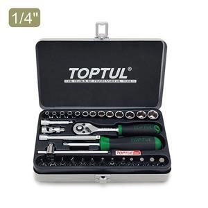 Bộ tuýp 1/4" 32 chi tiết Toptul GCAD3203