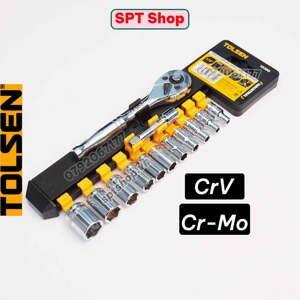 Bộ tuýp 1/4 inch công nghiệp 13 món Tolsen 15390