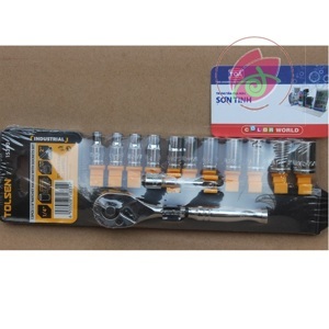 Bộ tuýp 1/4 inch công nghiệp 13 món Tolsen 15390