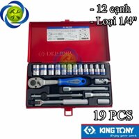 Bộ tuýp 14 Kingtony 2021MR 19 chi tiết loại 12 cạnh