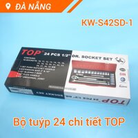 Bộ tuýp 24 chi tiết 1/2 hệ mét Top KW-S424D-1