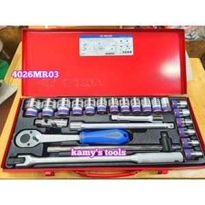 Bộ tuýp 24 chi tiết hệ mét Kingtony 4526MR03 - 1/2"