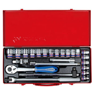 Bộ tuýp 24 chi tiết hệ mét Kingtony 4526MR03 - 1/2"