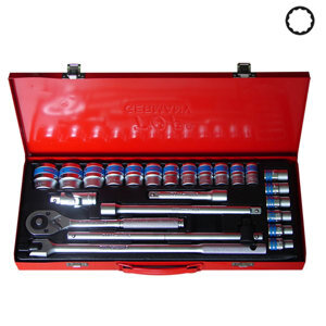 Bộ tuýp 24 món hệ mét TOP - KW-S424D-12