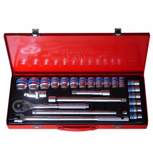 Bộ tuýp 24 món hệ mét TOP - KW-S424D-12