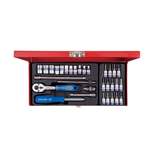 Bộ tuýp 31 chi tiết hệ mét Kingtony 2031MR - 1/4"