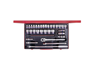 Bộ tuýp 33 chi tiết hệ mét Kingtony 4534MR - 1/2"