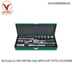 Bộ tuýp 3/8 inch 20 chi tiết Toptul GCAD2006