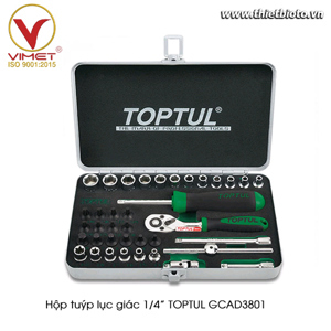 Bộ tuýp 38 món TOPTUL GCAD3801 (1/4")