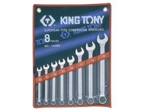 Bộ tuýp 8 cái hệ mét Kingtony 1208MR - 10-22mm