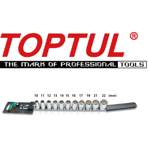 Bộ tuýp bông 11 cái Toptul GAAQ1102