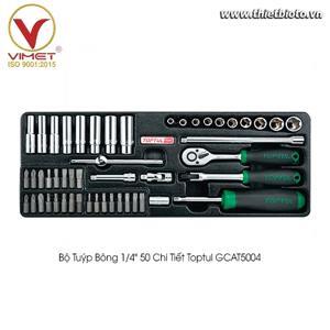 Bộ tuýp bông 1/4 inch 50 món Toptul GCAT5004