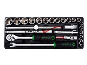 Bộ tuýp bông hệ inch 25 món Toptul GCAT2508