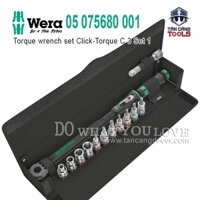 Bộ Tuýp Cần Siết Tự Động 1/2 Inches 12 Chi Tiết Có Chỉnh Lực 40 - 200 N Wera 05 075680 001