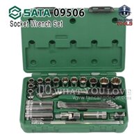 Bộ Tuýp Cần Siết Tự Động 1/2 Inches 25 Chi Tiết Sata 09506