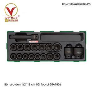 Bộ tuýp đen 1/2" 18 chi tiết Toptul GTA1836