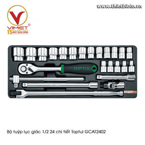 Bộ túyp lục giác 24 chi tiết Toptul GCAT2402