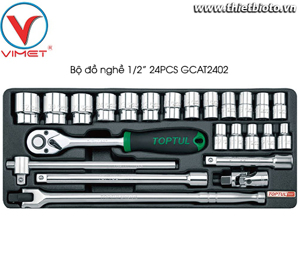 Bộ túyp lục giác 24 chi tiết Toptul GCAT2402