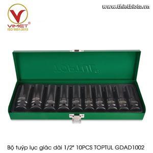 Bộ tuýp lục giác dài 1/2 inch dùng cho súng 10 món Toptul GDAD1002