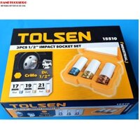 Bộ tuýp lục giác dài bọc nhựa 17,19,21mm 3 chi tiết TOLSEN 15510
