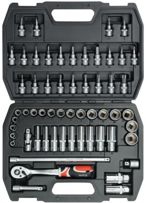 Bộ tuýp tay vặn tổng hợp 3/8 inch Yato 58 chi tiết YT-3857