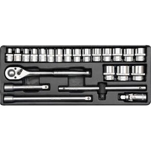 Bộ tuýp tay vặn tổng hợp Yato YT-12651, 1/2inch 23 chi tiết