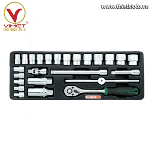 Bộ túyp vặn ốc 25 chi tiết Toptul GCAT2502