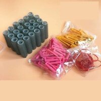 Bộ uốn phồng chân tóc lô gai Phong cách hàn quốc Tạo bộ phồng tự nhiên k gãy tóc,k bông xù tócBộ gồm 24 trục