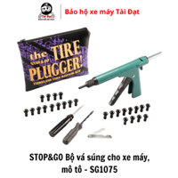 Bộ vá nấm bánh xe máy, xe điện kèm dụng cụ thao tác nhanh cho vỏ không ruột Stop&G0 1075 nhập khẩu Mỹ