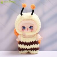 Bộ vải búp bê mèo may mắn của LUNANOV Liila, quần áo búp bê Liila tai dài phong cách thỏ & ong bay, trang phục đồ chơi thay thế cánh DIY 16cm Quần áo búp bê sang trọng Phụ kiện búp bê bông
