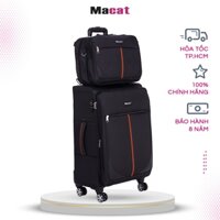 Bộ vali du lịch siêu tải Macat D4F (Đen) - 26inch