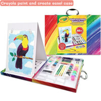 Bộ vali hộp dụng cụ tô màu Crayola kèm giá vẽ để bàn cho trẻ em - Màu nước Bút chì màu - Hàng xách tay giá rẻ chính hãng