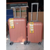 Bộ vali kéo màu hồng size 24 và 20 mã 863