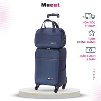 Bộ Vali xách tay kèm túi con Macat M18BC (Navy) - 18inch